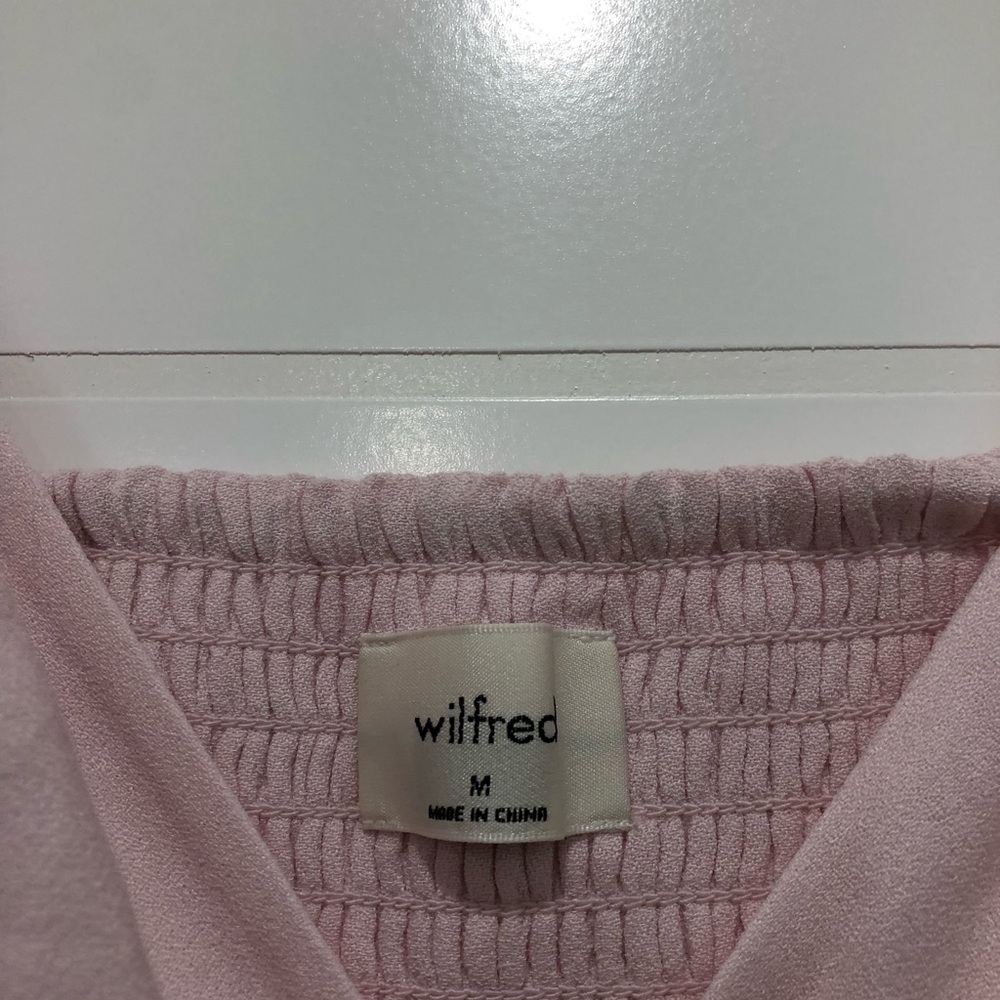 Aritzia Pink Puff Sleeve Blouse - Picture 3 of 3